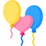 μπαλόνια σε παιδικό πάρτι